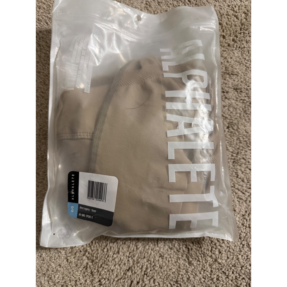 Alphalete Legging Taupe Seamless High Waist Size S‎ NEW!